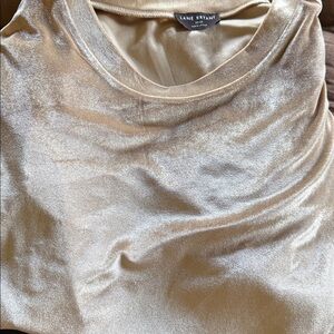 Lane Bryant Shimmering Gold Top